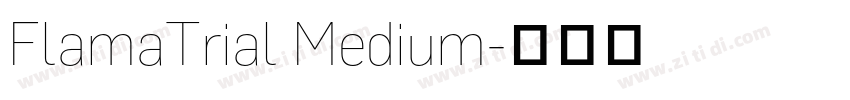 FlamaTrial Medium字体转换